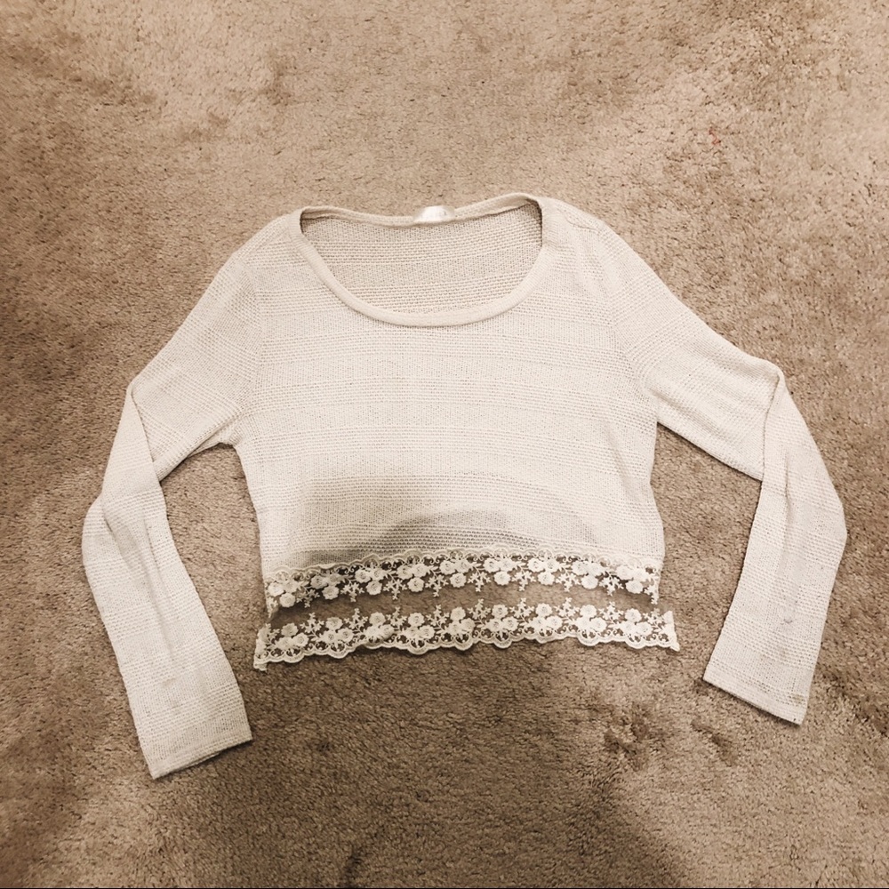 Urban Outfitters unique cream longsleeve
